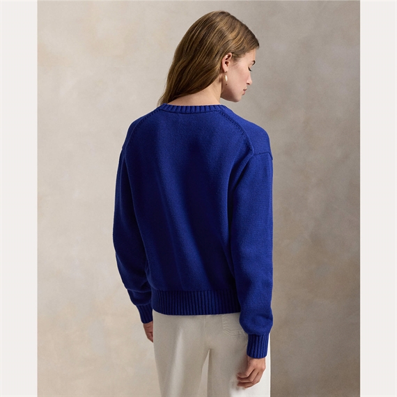 Polo Ralph Lauren Polo Bear Cotton Crewneck Sweater, Blue 